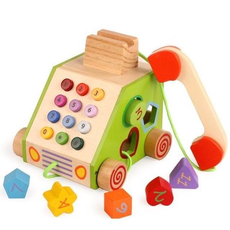 Telefono didactico de madera-0