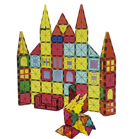 Magnéticos didacticos 3d para construcción 78 Piezas-0