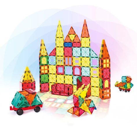Magnéticos didacticos 3d para construcción 78 Piezas-1