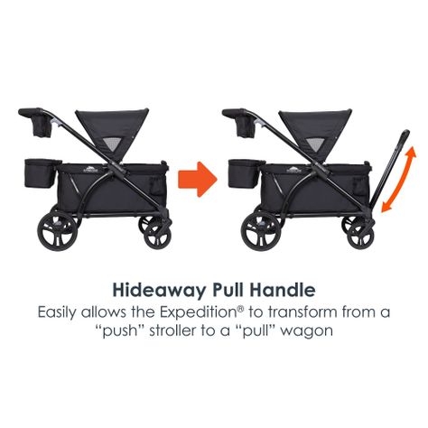 CARRO PASEO WAGON Y COCHE DOBLE MUV EXPEDITION 2 EN 1 ULTRA BLACK-2