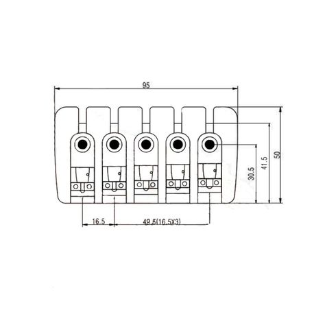 Puente Bajo 5 Cuerdas BB002 BK-1
