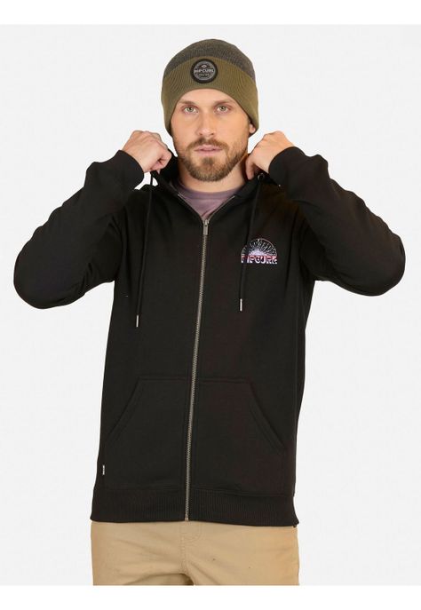 Poleron FZ Rc Surfing Company Negro Hombre Rip Curl-0