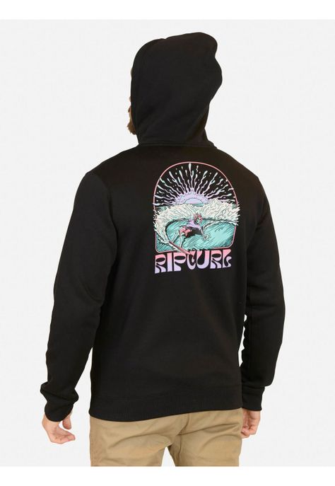 Poleron FZ Rc Surfing Company Negro Hombre Rip Curl-1