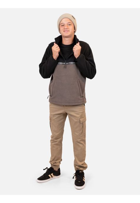 Poleron Micropolar Curlena Café Infantil Rip Curl-4
