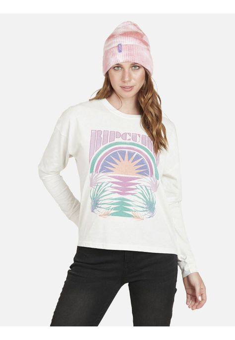 Polera Paradise Ml Mujer Blanquecino Rip Curl-0