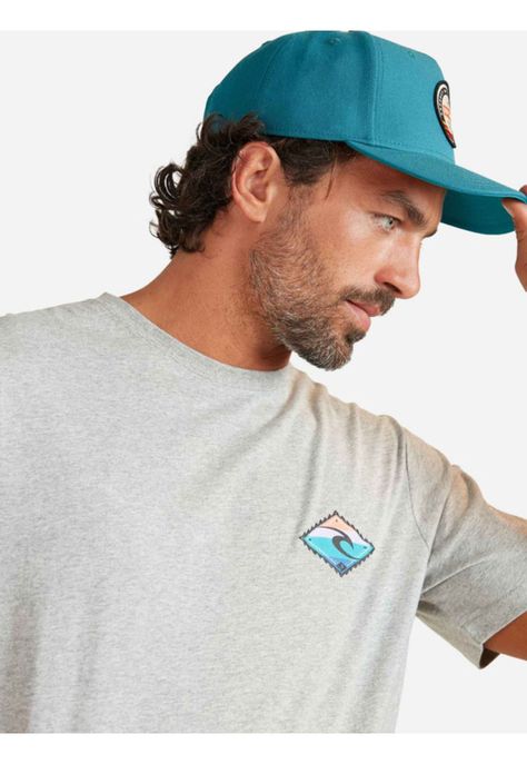 Polera M/C Premium Gris Mezcla Hombre Ripcurl-2