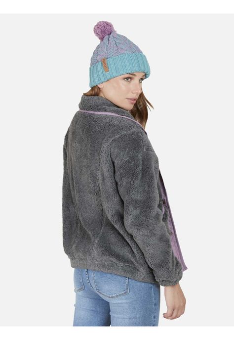 Poleron Smoked Pearl Mujer Gris Oscuro Mezcla Rip Curl-1