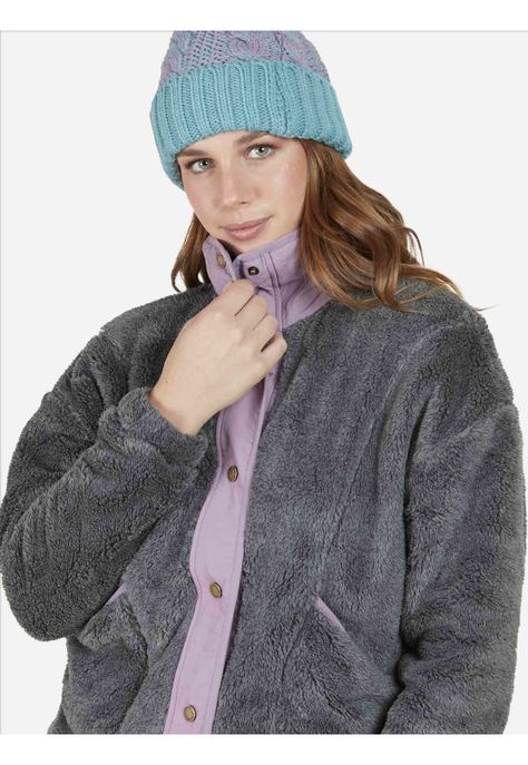 Poleron Smoked Pearl Mujer Gris Oscuro Mezcla Rip Curl-4