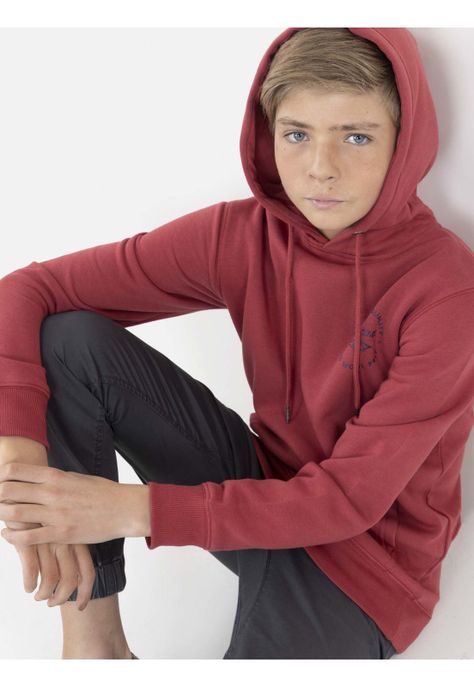 Poleron PREMIUM QUALITY HOODIE Juvenil Hombre Rojo Rip Curl-4