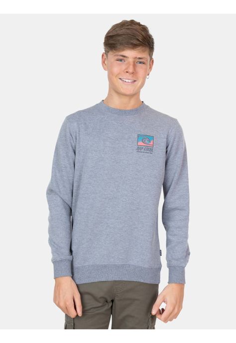 Poleron Cuello Redondo Trad Raw Energy Crew Infantil Rip Curl-0