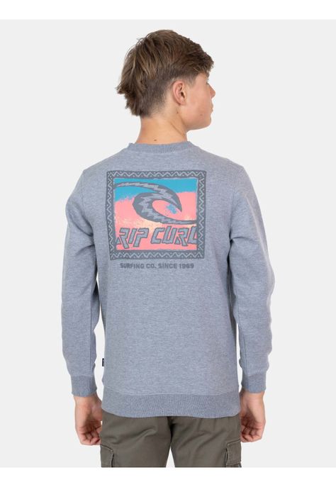 Poleron Cuello Redondo Trad Raw Energy Crew Infantil Rip Curl-1