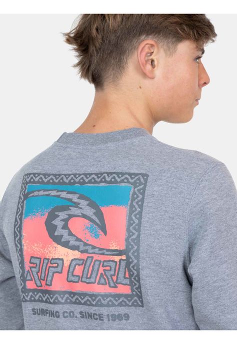 Poleron Cuello Redondo Trad Raw Energy Crew Infantil Rip Curl-2