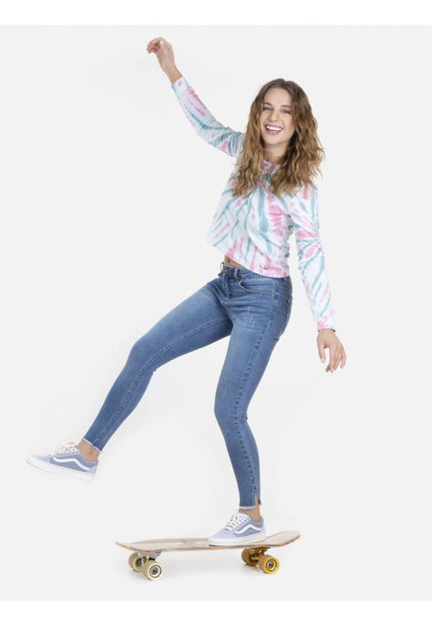 Polera FLUOR TIE ML Mujer Multicolor Rip Curl-4