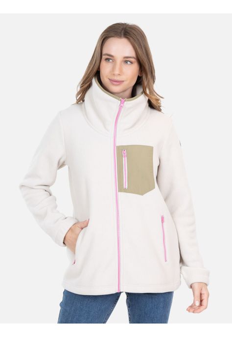 Poleron Micropolar Kokes Rr Beige Mujer Rip Curl-0