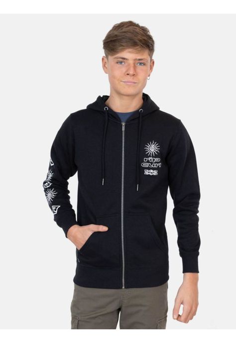 Poleron FZ Sun / Wave Negro Infantil Rip Curl-0