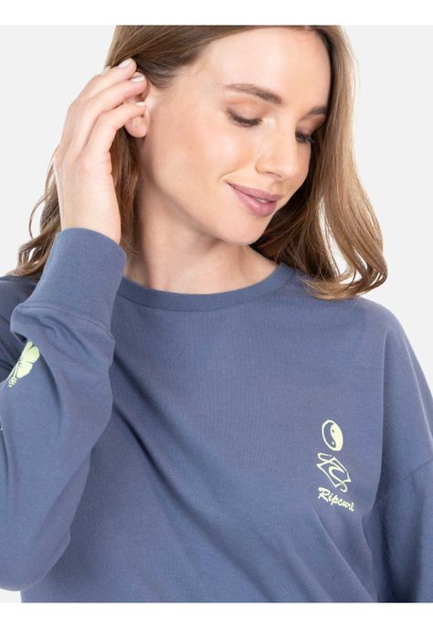 Polera ML Rena Celeste Mujer Rip Curl-2
