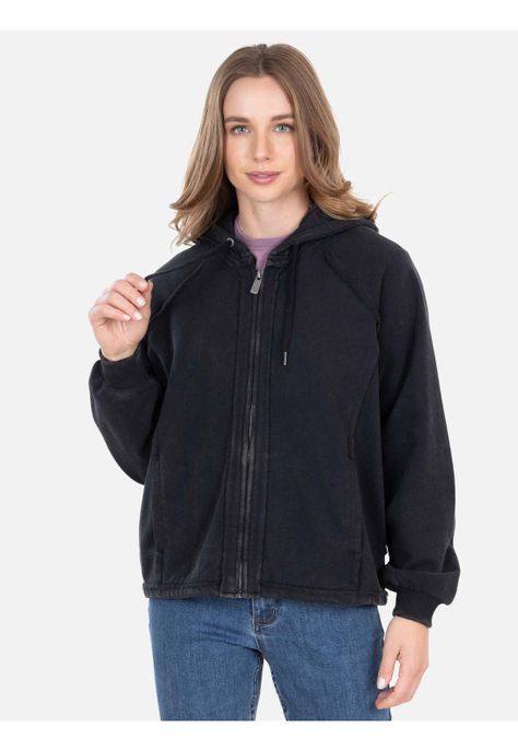 Poleron FZ Mai Full Zip Negro Mujer Rip Curl-0