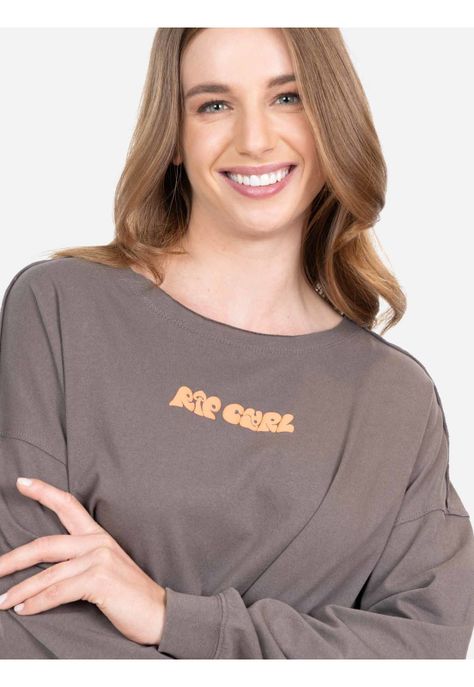 Polera ML Loá Café Mujer Rip Curl-2