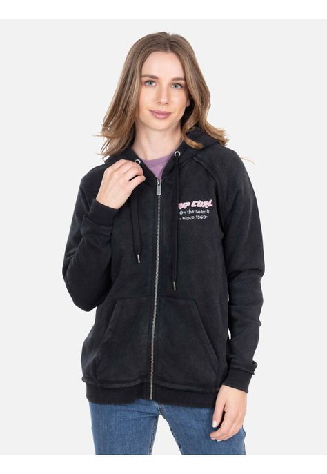 Poleron FZ Raw Energy Full Zip Negro Mujer Rip Curl-0