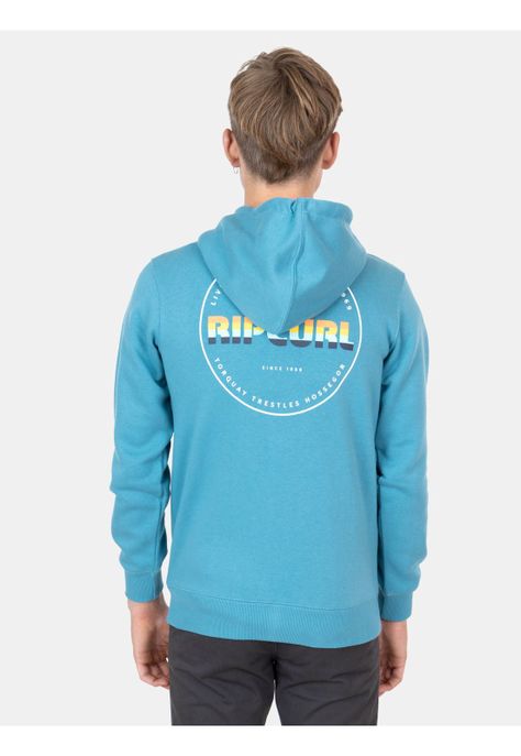 Poleron FZ Retro Flag  Celeste Infantil Rip Curl-2