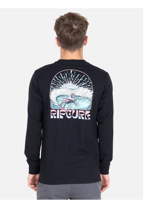 Polera ML Marflow Negro Infantil Rip Curl-1