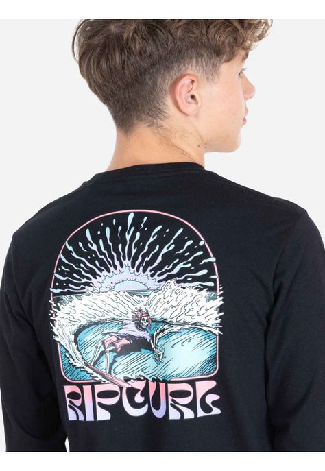Polera ML Marflow Negro Infantil Rip Curl-2