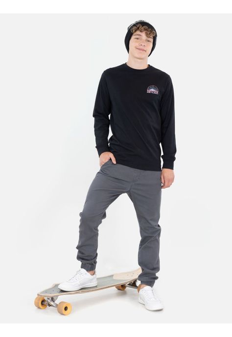 Polera ML Marflow Negro Infantil Rip Curl-3