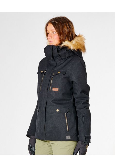 Parka Snow Mujer Negro Rip Curl-2