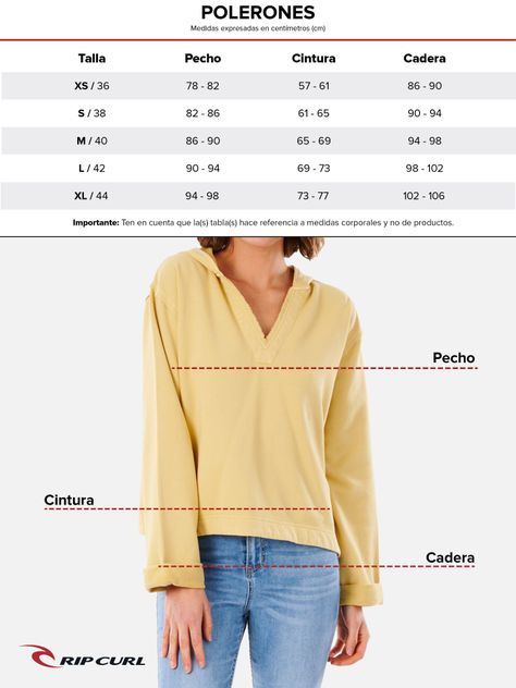 Poleron RIPCURL 1969 Mujer Verde Rip Curl-3