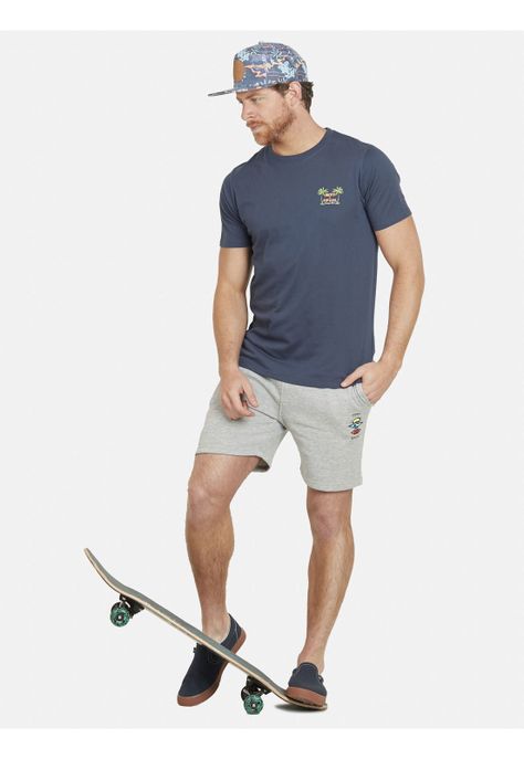 Polera JACK HB PIER SS TEE Hombre Azul Rip Curl-4