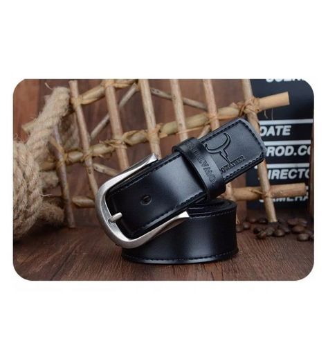Cinturón De Cuero Cowather Modelo XF011 Negro-5