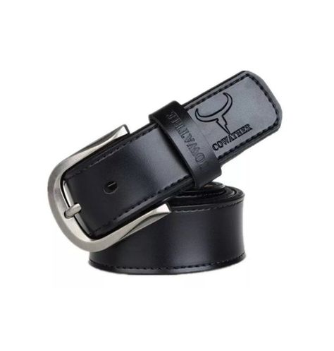 Cinturón De Cuero Cowather Modelo XF011 Negro-0