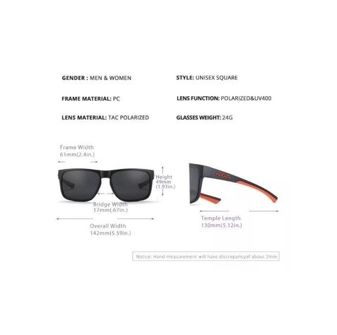 Gafas De Sol Kdeam Modelo Kd530 C2 Polarizado Uv400 Livianas-6