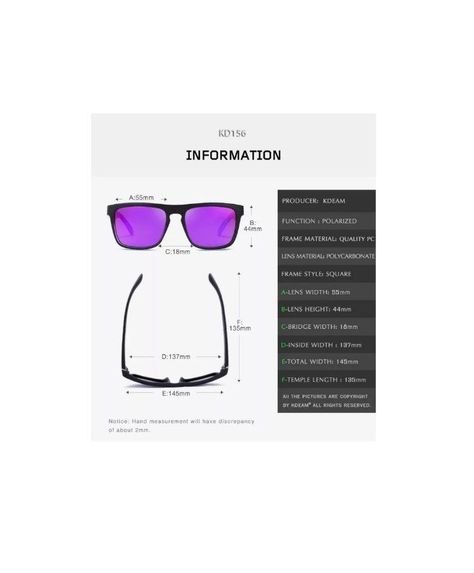 Gafas De Sol Kdeam Espejado Polarizado Uv400 Modelo Kd156 C3-3