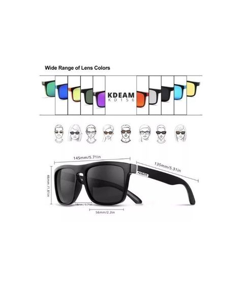 Gafas De Sol Kdeam Espejado Polarizado Uv400 Modelo Kd156 C3-5