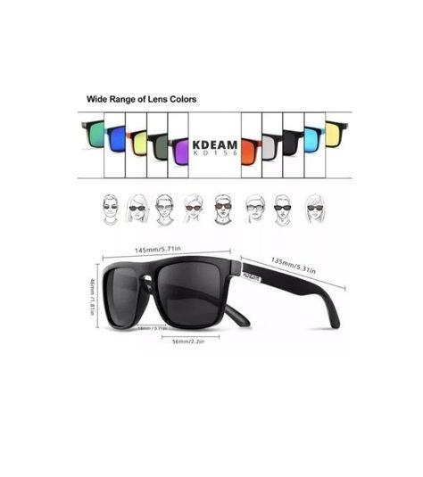 Gafas De Sol Kdeam Espejado Polarizado Uv400 Modelo Kd156 C15-5