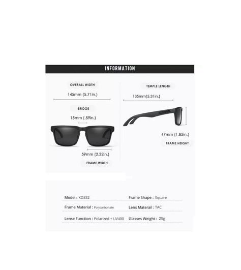 Gafas De Sol Kdeam Modelo Kd332 C19 Polarizado Uv400 Estuche-4