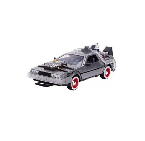 Automóvil Delorean Volver Al Futuro Parte 3 Jada Escala 1:32-0
