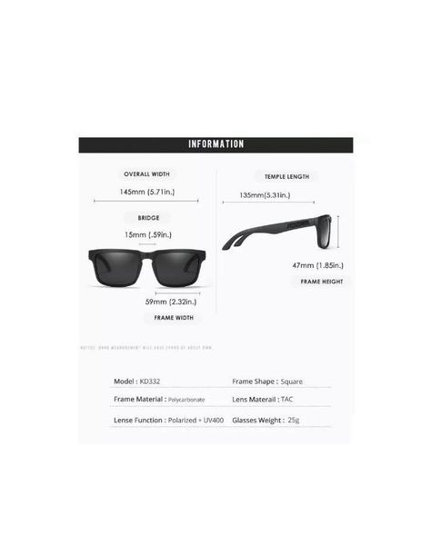 Gafas De Sol Kdeam Modelo Kd332 C28 Polarizado Uv400 Estuche-4