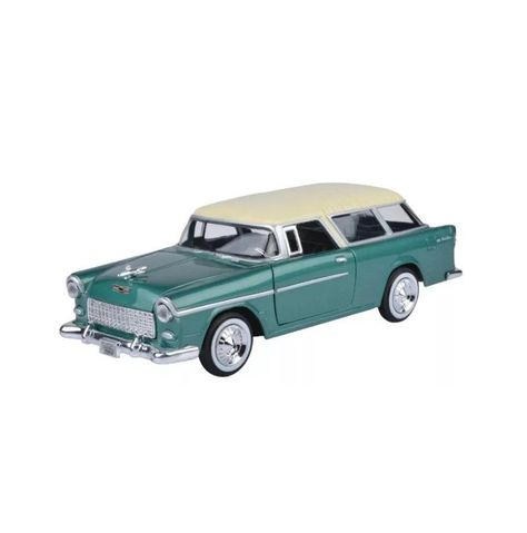 Auto De 1955 Chevy Bel Air Nomad Escala 1:24 Motormax-0