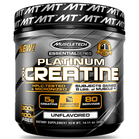 Creatina Monohidratada - platinum Muscletech - 400grs-0
