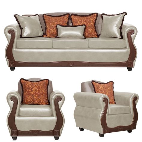 Juego de Living 3 1 1 Gran Columbia Crema-0