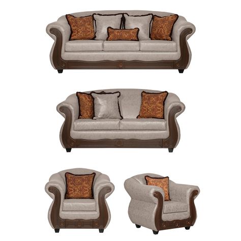 Juego de Living 3 2 1 1 Estambul Crema-0