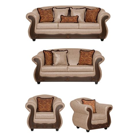 Juego de Living 3 2 1 1 Estambul Beige-0