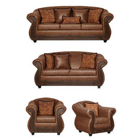Juego de Living 3 2 1 1 Estambul Terracota-0