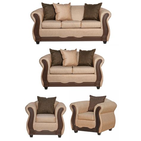 Juego de Living 3 2 1 1 Serrana Beige-0