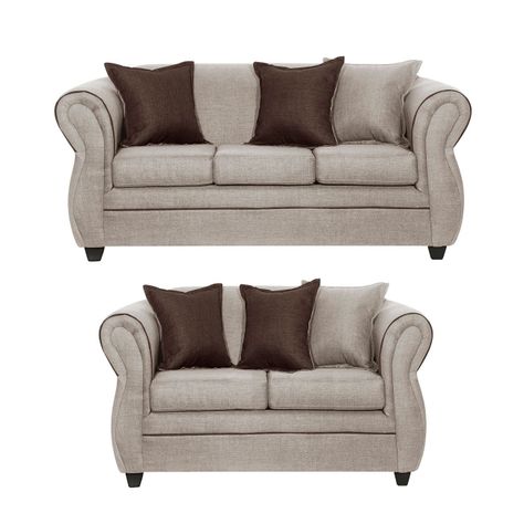 Juego de Living 3 2 Emili beige-0