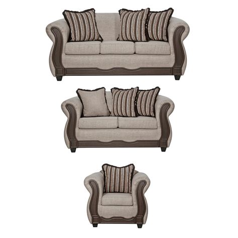 Juego de Living 3 2 1 Sofia Beige-0