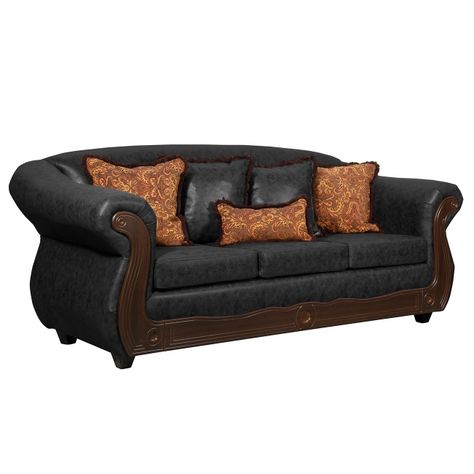 Juego de Living 3 1 1 Estambul Negro-1
