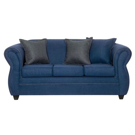 Juego de Living 3 2 1 1 Emili Azul-1